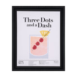 Three Dots and a Dash by Mercana Studio a Hand Embellished Textured Framed Art Print under Glass from Mercana - Luna Furniture