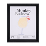Monkey Business by Mercana Studio a Hand Embellished Textured Framed Art Print Matted under Glass from Mercana - Luna Furniture