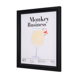Monkey Business by Mercana Studio a Hand Embellished Textured Framed Art Print Matted under Glass from Mercana - Luna Furniture