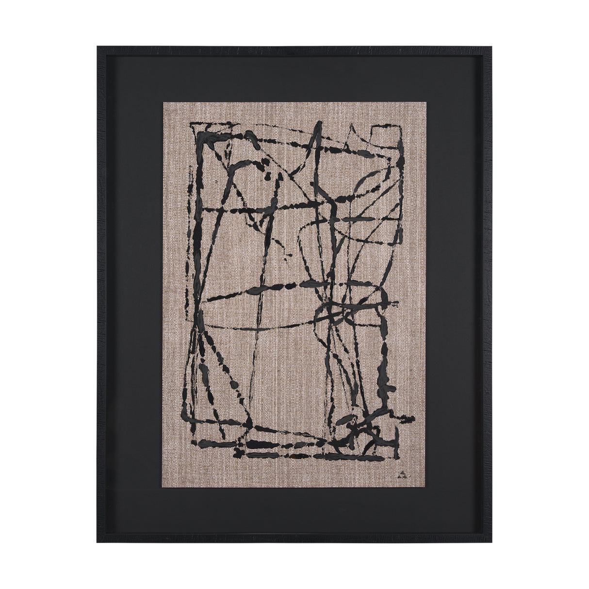 Modern Work 1 by Mercana Studio a Hand Embellished Textured Framed Art Print Matted under Glass from Mercana - Luna Furniture