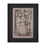 Modern Work 1 by Mercana Studio a Hand Embellished Textured Framed Art Print Matted under Glass from Mercana - Luna Furniture