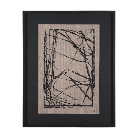 Modern Work 2 by Mercana Studio a Hand Embellished Textured Framed Art Print Matted under Glass from Mercana - Luna Furniture