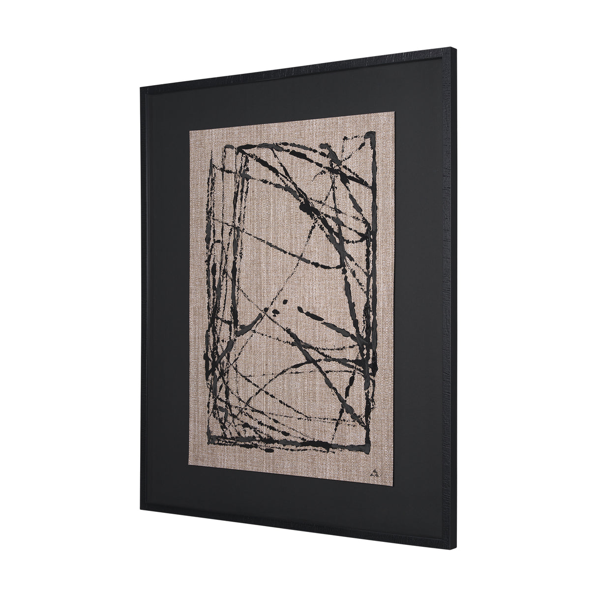 Modern Work 2 by Mercana Studio a Hand Embellished Textured Framed Art Print Matted under Glass from Mercana - Luna Furniture
