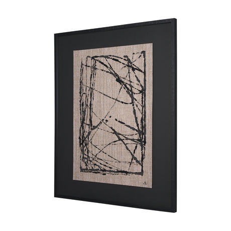 Modern Work 2 by Mercana Studio a Hand Embellished Textured Framed Art Print Matted under Glass from Mercana - Luna Furniture