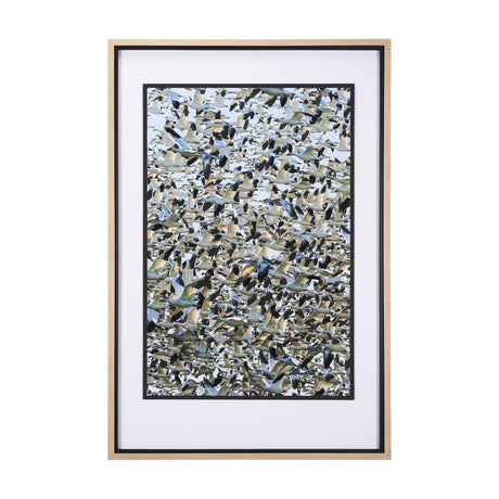 Snowgoose Migration 1 by Gary Blatter Hand Embellished Textured Framed Art Print Matted under Glass from Mercana - Luna Furniture
