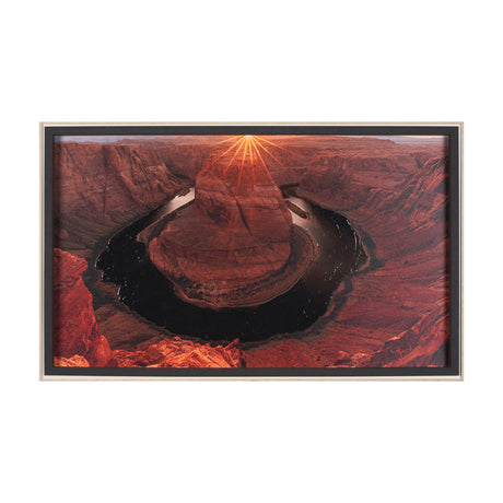 Horseshoe Bend by Gary Blatter a Hand Embelished Textured Framed Photo Art Print from Mercana - Luna Furniture