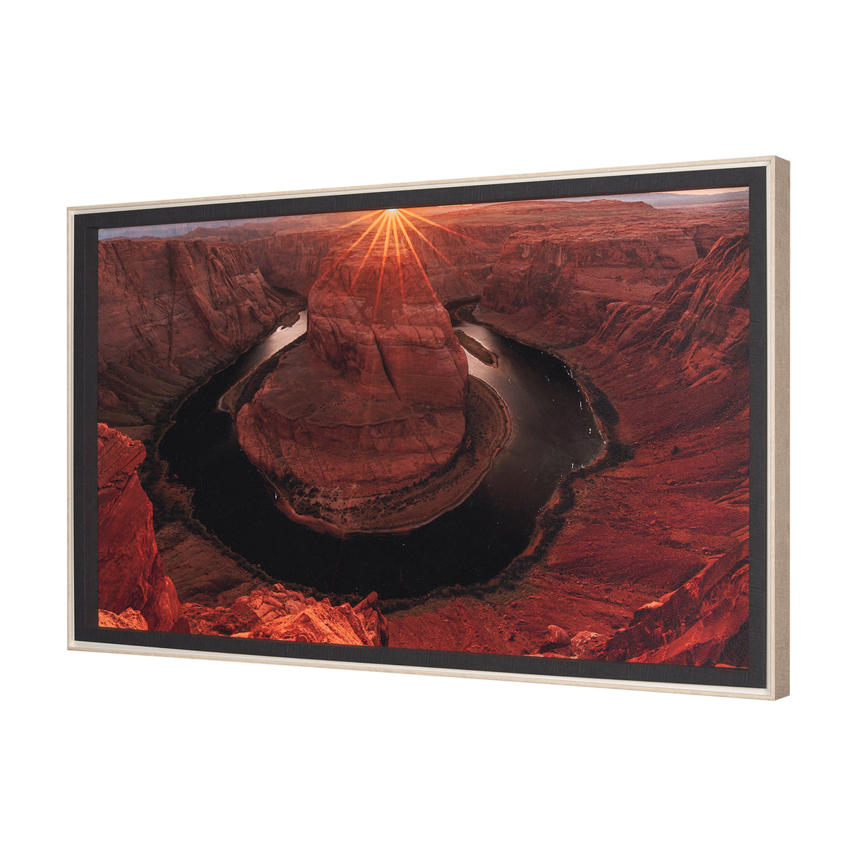 Horseshoe Bend by Gary Blatter a Hand Embelished Textured Framed Photo Art Print from Mercana - Luna Furniture