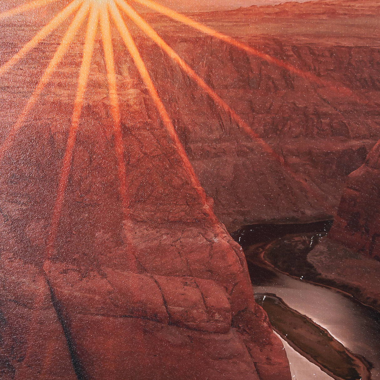 Horseshoe Bend by Gary Blatter a Hand Embelished Textured Framed Photo Art Print from Mercana - Luna Furniture