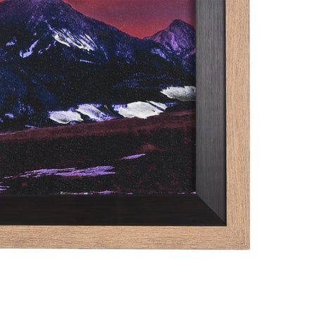 Livingston Peak by Gary Blatter a Hand Embelished Textured Framed Photo Art Print Matted under Glass from Mercana - Luna Furniture