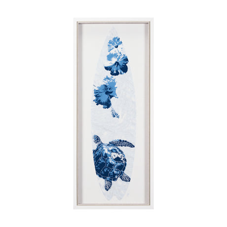 Surfs Up 1 by Mercana Studio a Hand Embelished Textured Framed Art Print from Mercana - Luna Furniture