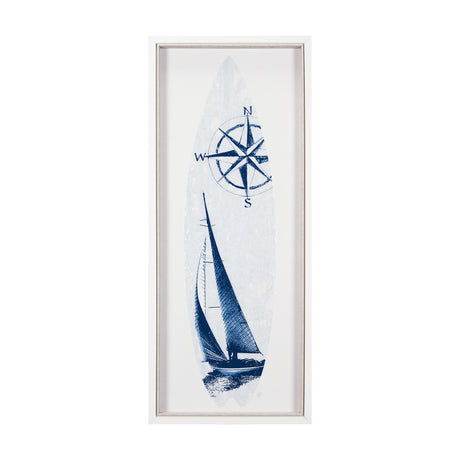 Surfs Up 2 by Mercana Studio a Hand Embelished Textured Framed Art Print from Mercana - Luna Furniture