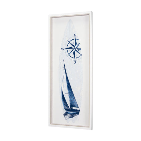 Surfs Up 2 by Mercana Studio a Hand Embelished Textured Framed Art Print from Mercana - Luna Furniture