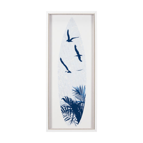 Surfs Up 3 by Mercana Studio a Hand Embelished Textured Framed Art Print from Mercana - Luna Furniture
