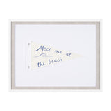 Meet Me at The Beach by Mercana Studio Hand Embellished Textured Framed Art Print Matted under Glass from Mercana - Luna Furniture
