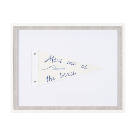 Meet Me at The Beach by Mercana Studio Hand Embellished Textured Framed Art Print Matted under Glass from Mercana - Luna Furniture