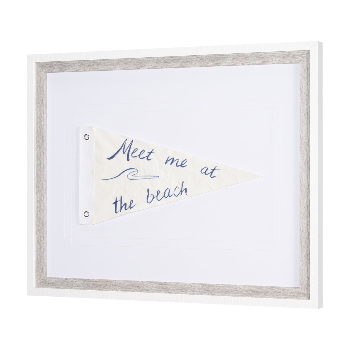 Meet Me at The Beach by Mercana Studio Hand Embellished Textured Framed Art Print Matted under Glass from Mercana - Luna Furniture