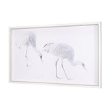 Sandhill Crane I by Chad Mckay a Hand Embelished Textured Framed Photo Art Print from Mercana - Luna Furniture