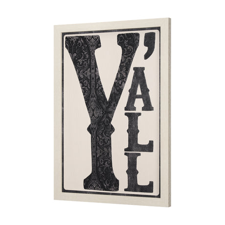 Cowboy Culture - Y'all by Mercana Studio a Hand Embelished Textured Framed Art Print from Mercana - Luna Furniture