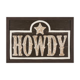 Cowboy Culture - Howdy by Mercana Studio a Hand Embelished Textured Framed Art Print from Mercana - Luna Furniture