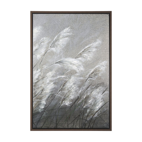 Pampas Grass Breeze II by Mercana Studio a Hand Embellished Textured Framed Canvas from Mercana - Luna Furniture