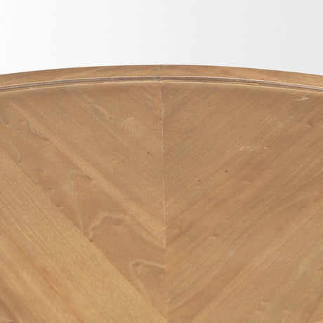 Tavi Medium Brown Round Coffee Table from Mercana - Luna Furniture