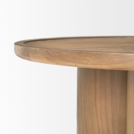 Tavi Medium Brown Round Coffee Table from Mercana - Luna Furniture