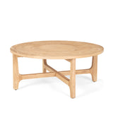 Taylin Light Brown Wood Round Coffee Table from Mercana - Luna Furniture