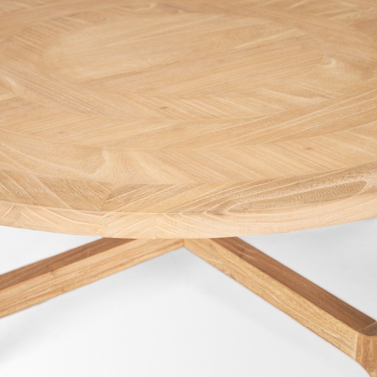 Taylin Light Brown Wood Round Coffee Table from Mercana - Luna Furniture