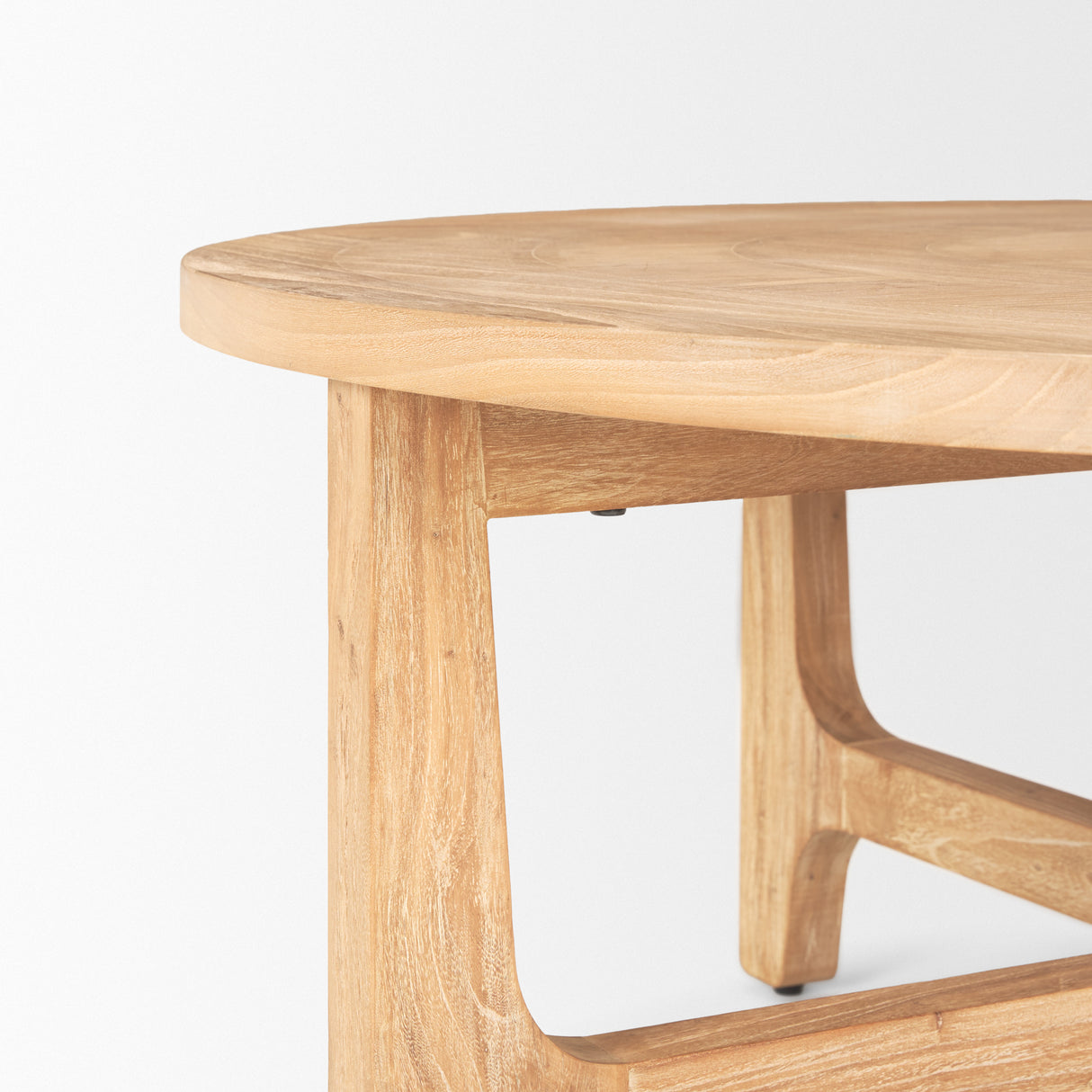 Taylin Light Brown Wood Round Coffee Table from Mercana - Luna Furniture