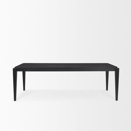 Teva Black Wood Rectangular 92" Dining Table from Mercana - Luna Furniture