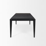Teva Black Wood Rectangular 92" Dining Table from Mercana - Luna Furniture