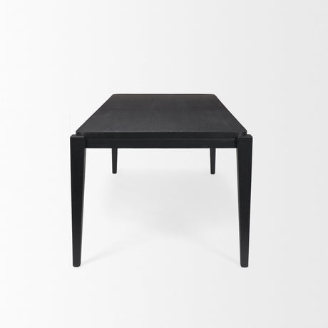 Teva Black Wood Rectangular 92" Dining Table from Mercana - Luna Furniture
