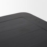 Teva Black Wood Rectangular 92" Dining Table from Mercana - Luna Furniture