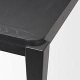 Teva Black Wood Rectangular 92" Dining Table from Mercana - Luna Furniture