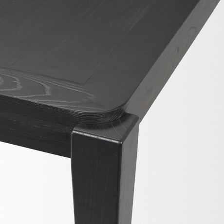 Teva Black Wood Rectangular 92" Dining Table from Mercana - Luna Furniture