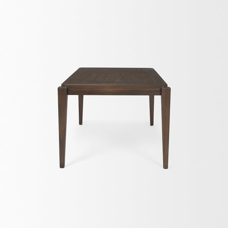 Teva Dark Brown Wood Rectangular 72" Dining Table from Mercana - Luna Furniture