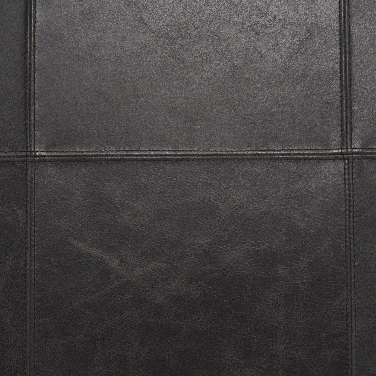 Stratton Gunmetal w/ Genuine Aged Black Leather Upholstered Accent Chair from Mercana - Luna Furniture