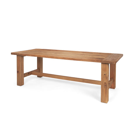 Stetson 94.5" Rectangular Natural Brown Wood Dining Table from Mercana - Luna Furniture