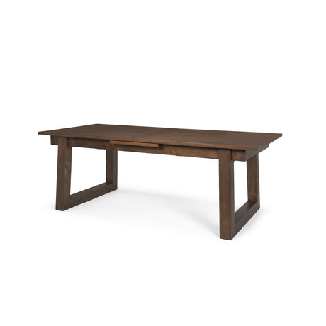Takota Dark Brown Rectangular Oak Wood w/ Birch Wood Legs Extendable Dining Table from Mercana - Luna Furniture