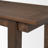 Takota Dark Brown Rectangular Oak Wood w/ Birch Wood Legs Extendable Dining Table from Mercana - Luna Furniture