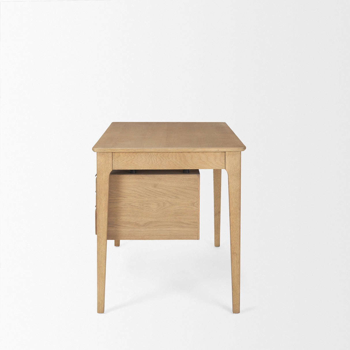 Tino Light Brown Oak Wood w/ 4 Drawers Desk from Mercana - Luna Furniture
