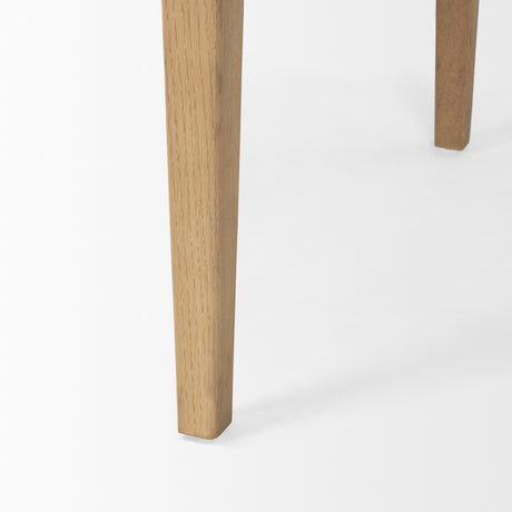Tino Light Brown Oak Wood w/ 4 Drawers Desk from Mercana - Luna Furniture