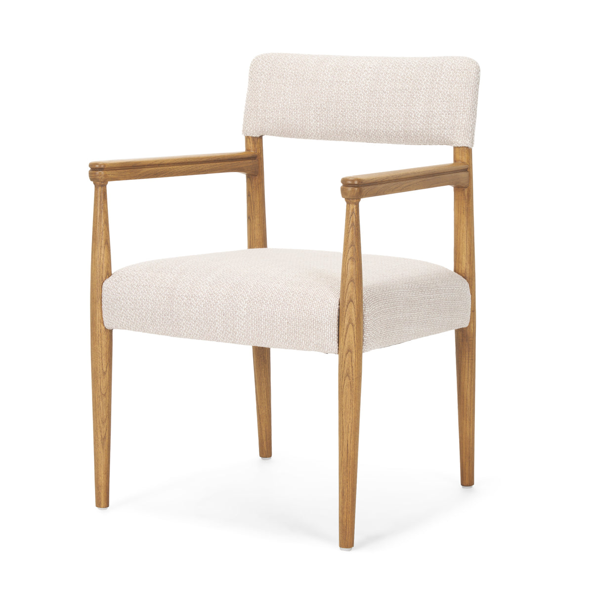Toni Light Brown Nettlewood w/Cream Heathered Performance Fabric Dining Chair from Mercana - Luna Furniture