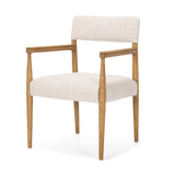 Toni Light Brown Nettlewood w/Cream Heathered Performance Fabric Dining Chair from Mercana - Luna Furniture