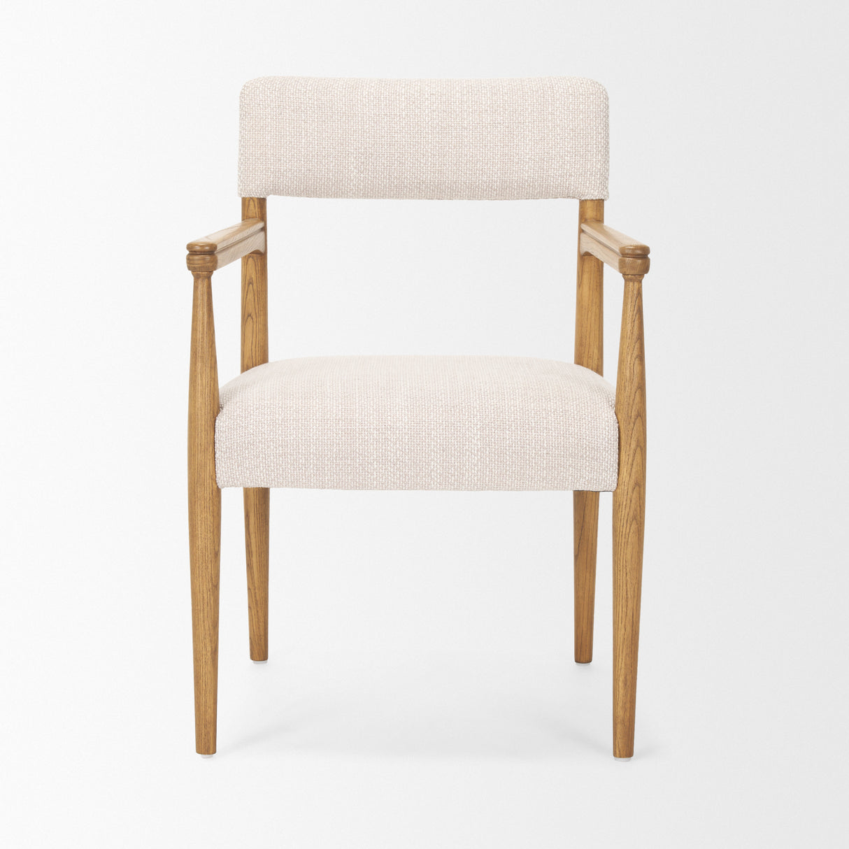 Toni Light Brown Nettlewood w/Cream Heathered Performance Fabric Dining Chair from Mercana - Luna Furniture