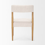 Toni Light Brown Nettlewood w/Cream Heathered Performance Fabric Dining Chair from Mercana - Luna Furniture