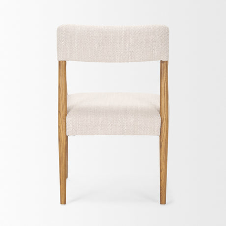 Toni Light Brown Nettlewood w/Cream Heathered Performance Fabric Dining Chair from Mercana - Luna Furniture