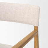 Toni Light Brown Nettlewood w/Cream Heathered Performance Fabric Dining Chair from Mercana - Luna Furniture