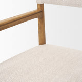 Toni Light Brown Nettlewood w/Cream Heathered Performance Fabric Dining Chair from Mercana - Luna Furniture