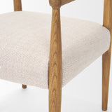 Toni Light Brown Nettlewood w/Cream Heathered Performance Fabric Dining Chair from Mercana - Luna Furniture